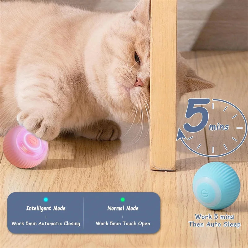 Smart Dog Toy Ball Electronic Interactive Pet Toy Moving Ball USB Automatic Moving Bouncing for Puppy Christmas gift Cat Product